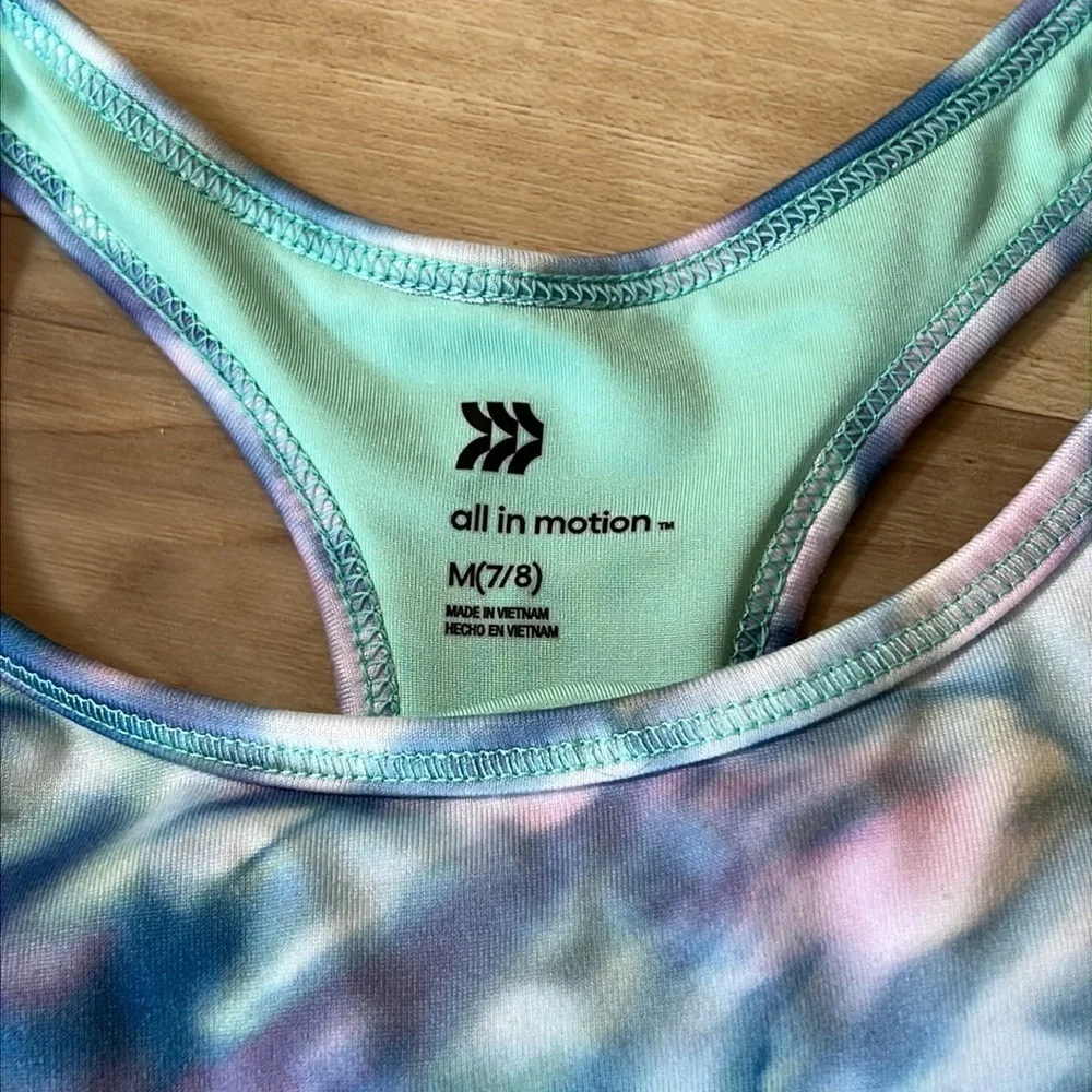 Girls active tank by all in motion size 7/8 excellent condition